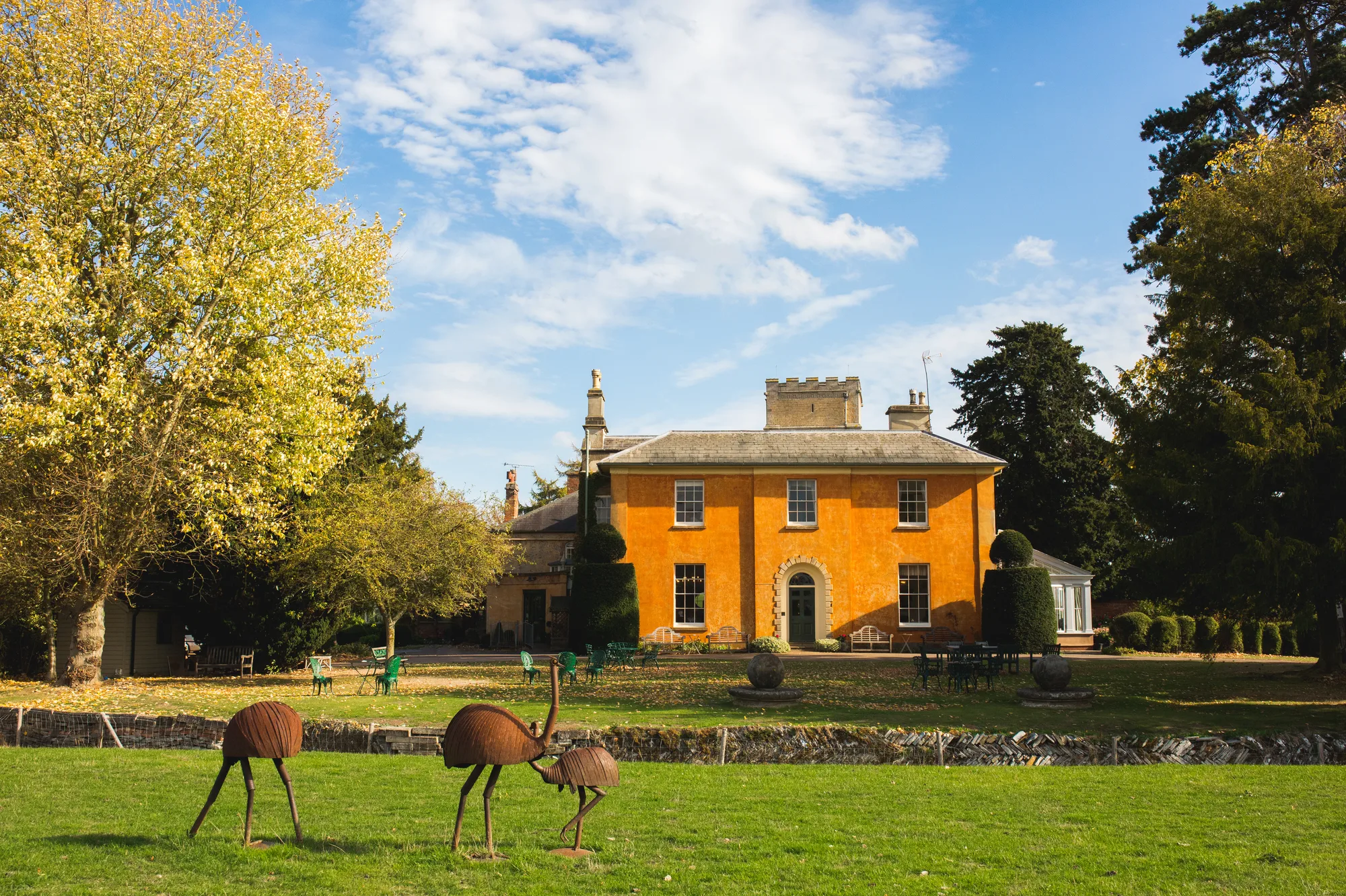 Langar Hall in the autumn sunshine